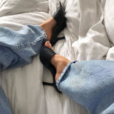 Special Events Square Toe Slip-On Heels