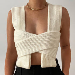 Tied Crochet Crop Top