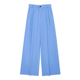 High Waisted Wide Leg Regular Fit Trousers