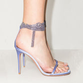 Modern Ophelia Crystal-Embellished Ankle Strap Sandals