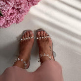 Ring The Wedding Pyramid Heels Studded Sandals