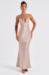 Dahlia Maxi Dress - Champagne