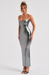 Kyrali Maxi Dress - Gunmetal
