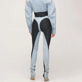 Cant Afford Me Paneled Slim-Fit Jeans