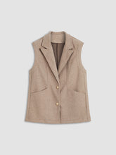 Double Pockets Collared Vest