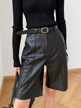 Faux Leather Shorts Without Belt