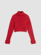 Mistletoe Rib Mock Neck Sweater
