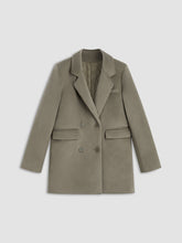 Suede Single Breasted Blazer