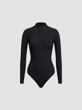 Ribbed Mockneck Bodysuit
