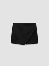 Solid Wrap Front Skort