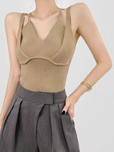 Double Layered Ribbed Cami Top