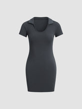 Collared Bodycon Short Dress