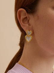 Detachable Hearts Earrings