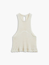 Ivory Eyelet Crochet Tank Top