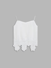 Eyelash Lace Trim Satin Crop Top