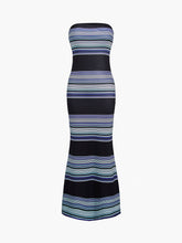Stripe Tube Long Dress