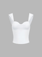 Ruched Crop Tank Top