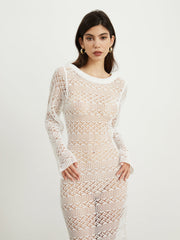 Crochet Cover Up Midi Dress