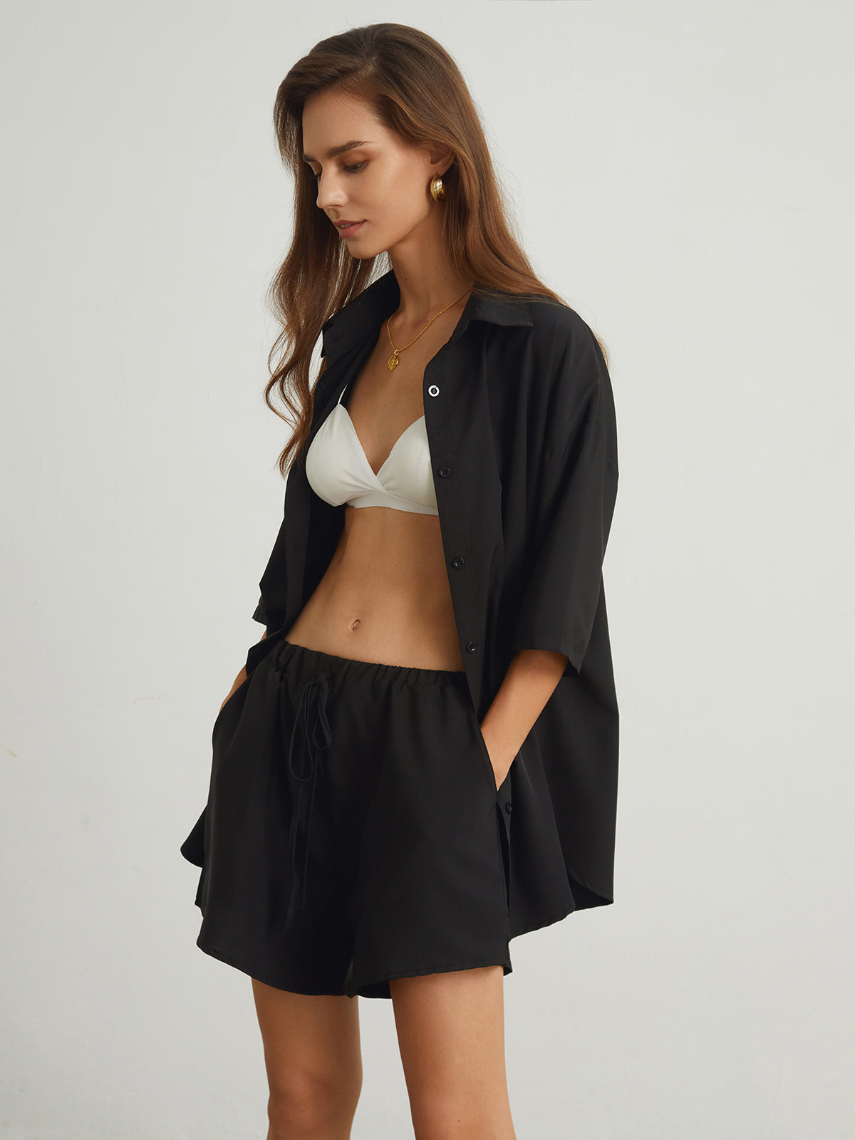 Galaxia Oversized Two Piece Shorts Set