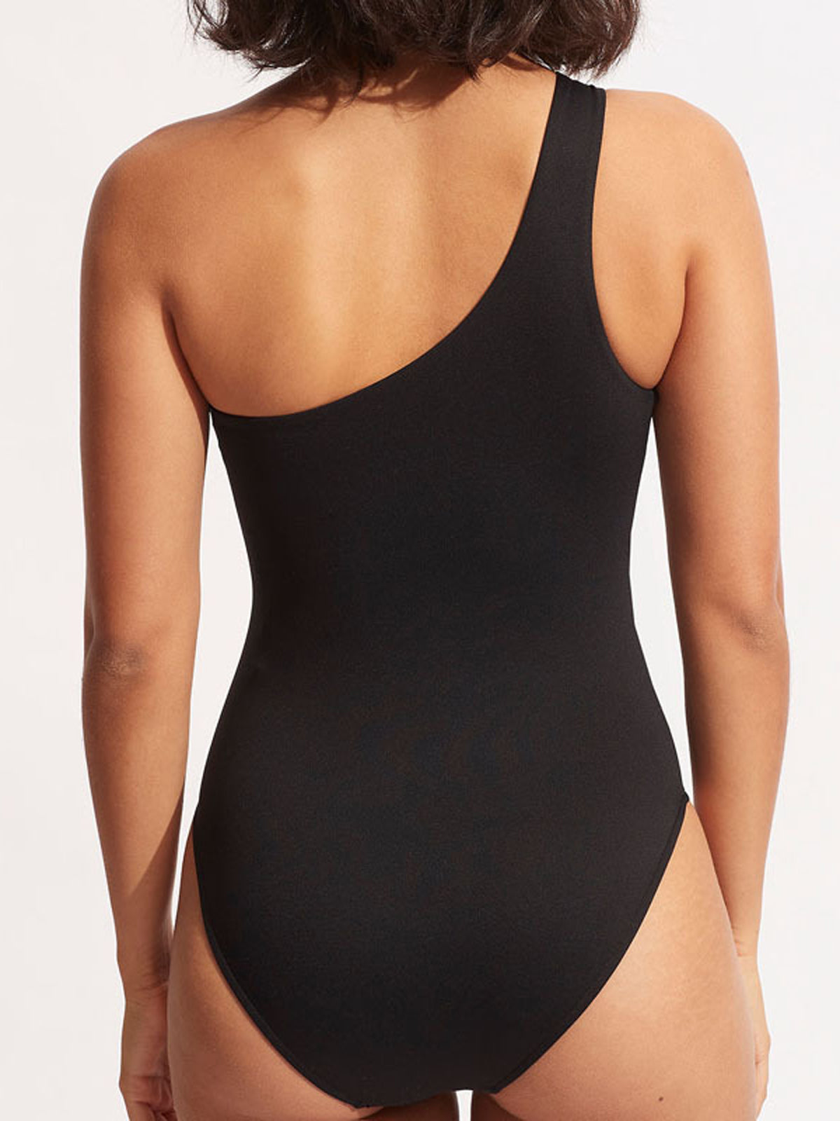 One Strap Cutout One Piece Swimsuit