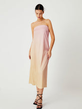 Daybreak Ombre Satin Midi Tube Dress