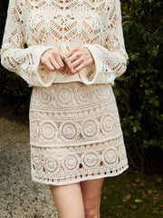 Crochet Ripple Mini Skirt