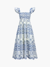 Embroidered Paisley Print Long Dress