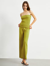 Serene Tube Rib Two Piece Pants Set