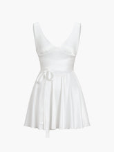 Sacred Dream Satin Zippered Short Dress