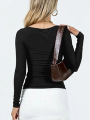 Everyday Square Neck Long Sleeve Top