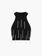 Hold My Pearls Crop Sweater Vest