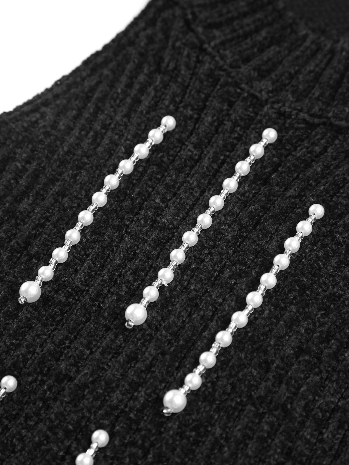 Hold My Pearls Crop Sweater Vest