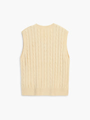 Free Feeling Cable Knit Sweater Vest