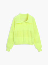 Lemonade Eyelet Polo Sweater