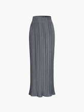 Nice And Clear Rib Slit Midi Skirt