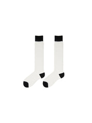Contrast Trim Calf Socks