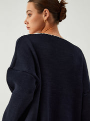 Tranquility Contrast Trim Sweater