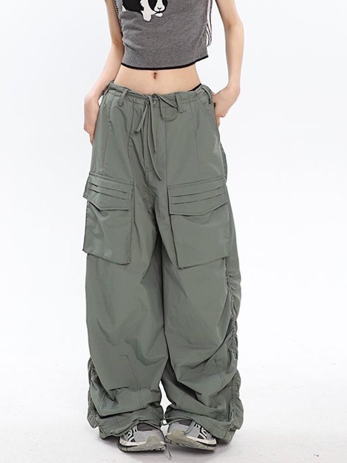 Stay With You Cargo Parachute Pants
