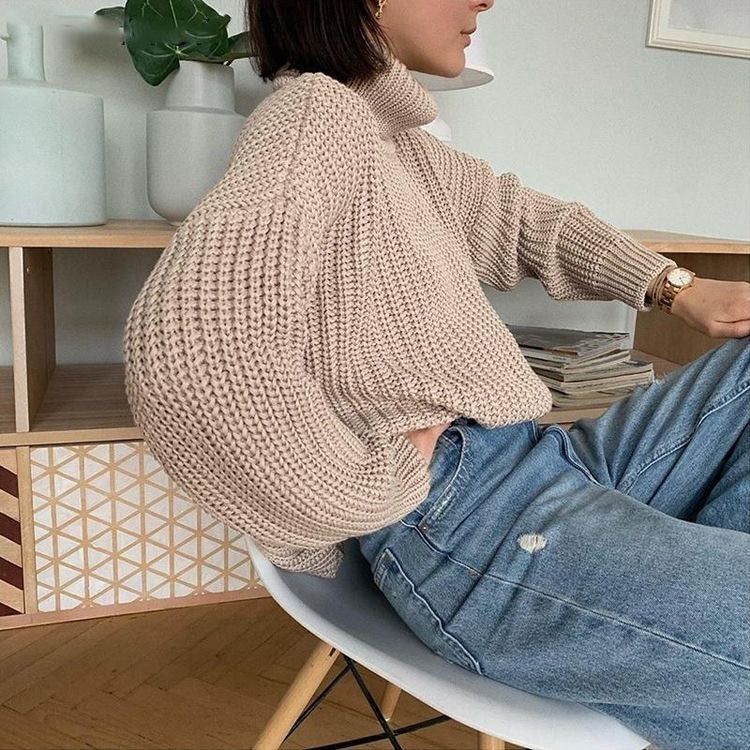 Vlogger Turtleneck Knitted Sweater