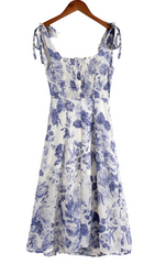 Sicily Memory Floral Long Dress