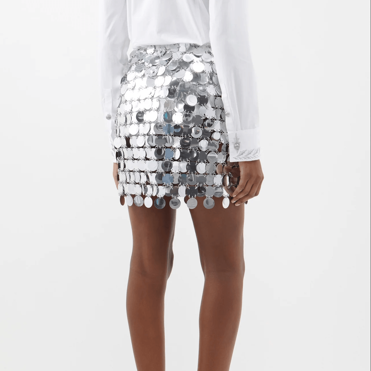 Admired From All Angles Sequin Embellished Mini Skirt