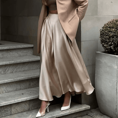 Fun Is Calling Satin Maxi Skirt