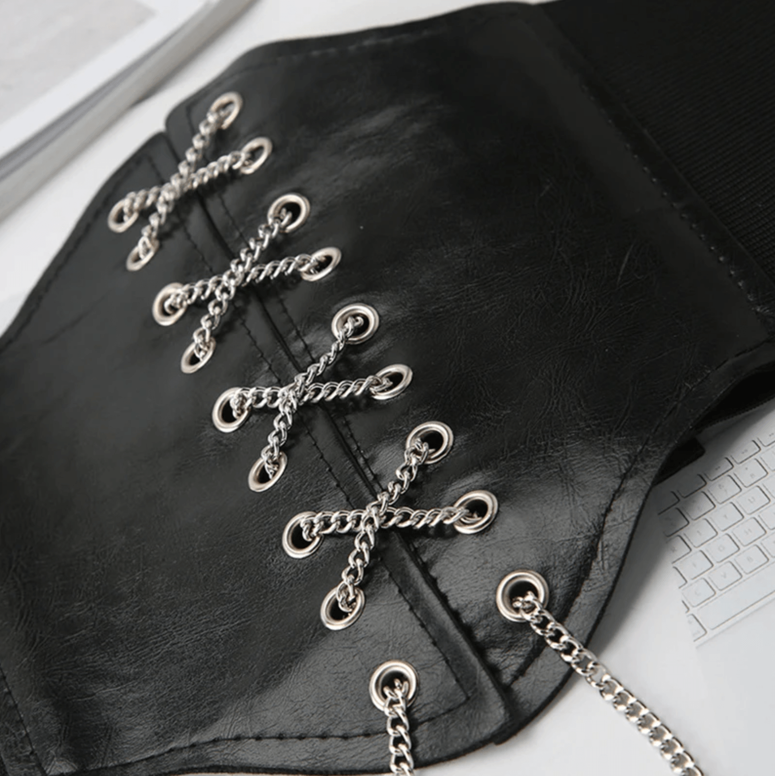 Free Soul Leather Chain Corset