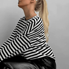 Formal Choice Striped Long Sleeve Top