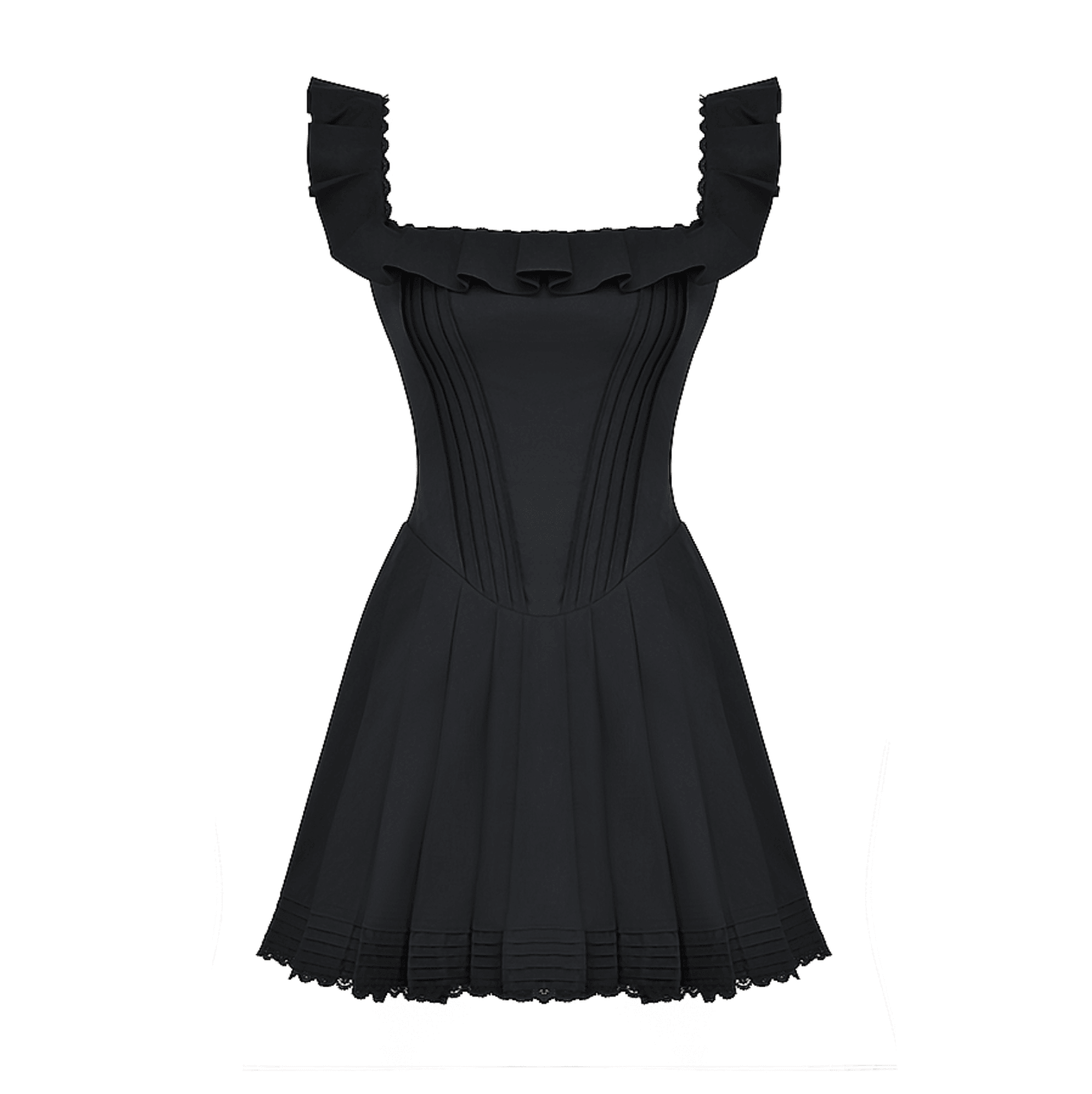 Expanding Horizons Pleated Corset Mini Dress