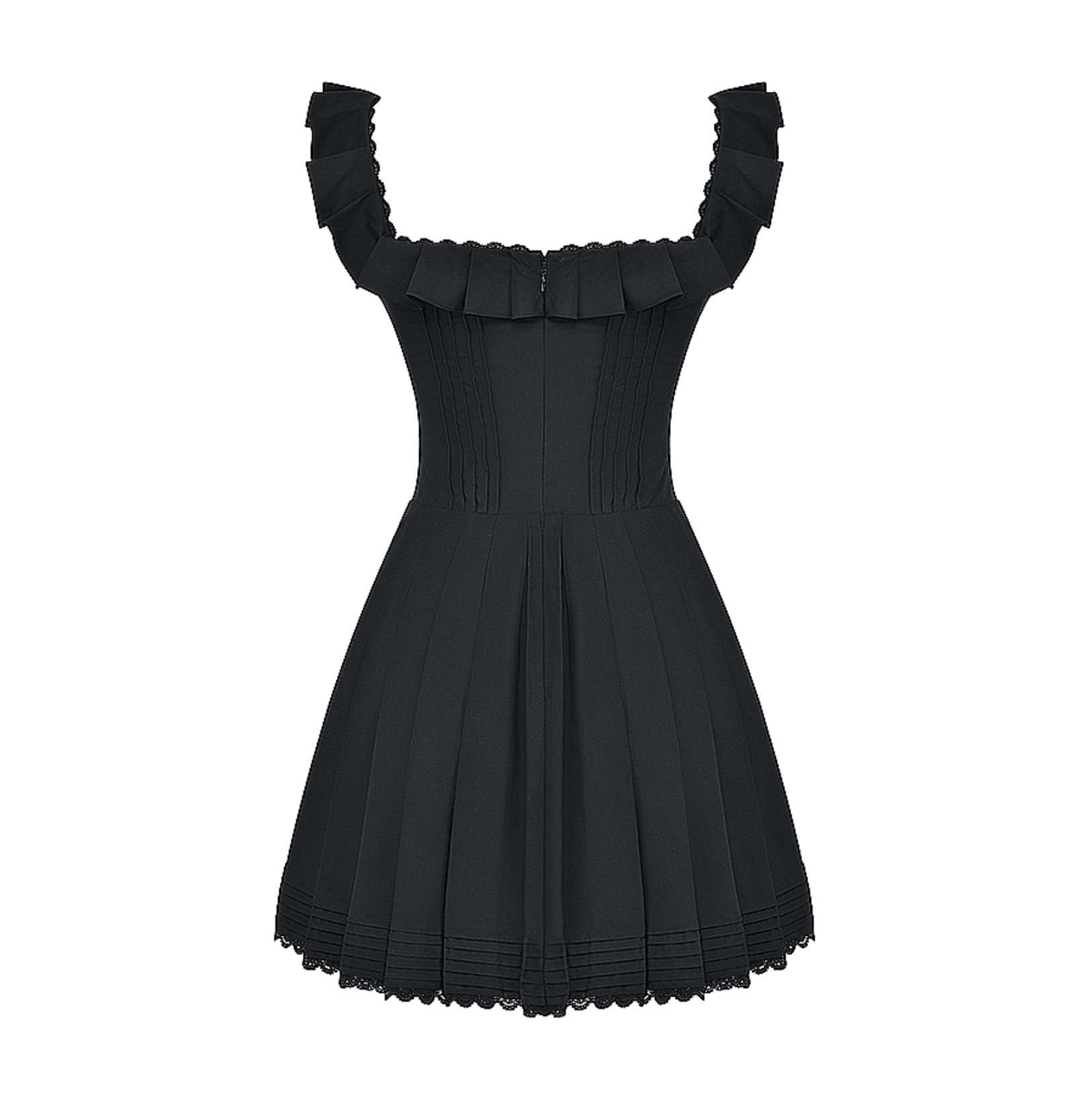 Expanding Horizons Pleated Corset Mini Dress