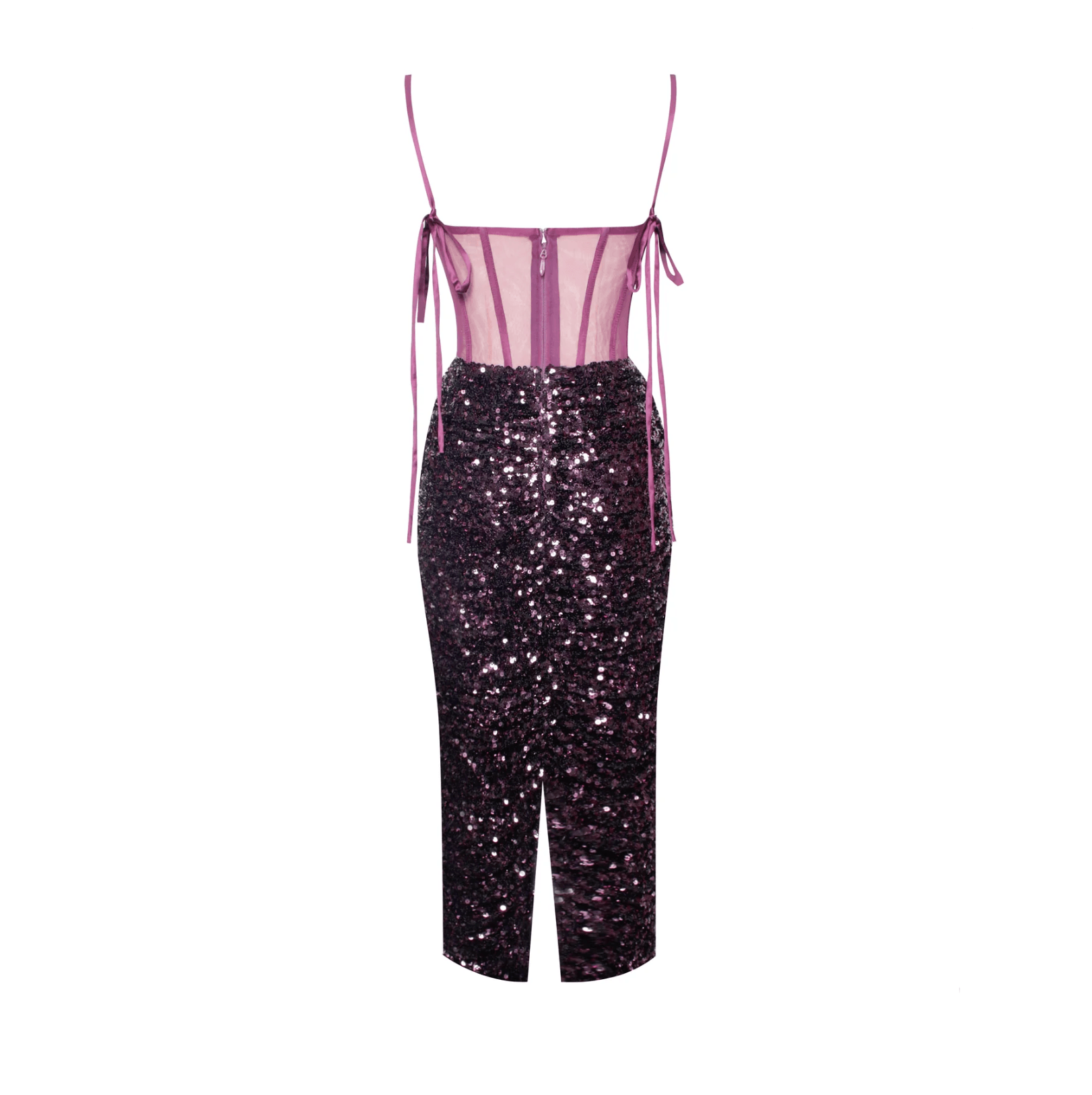 Darling Star Sequined Corset Midi Dress