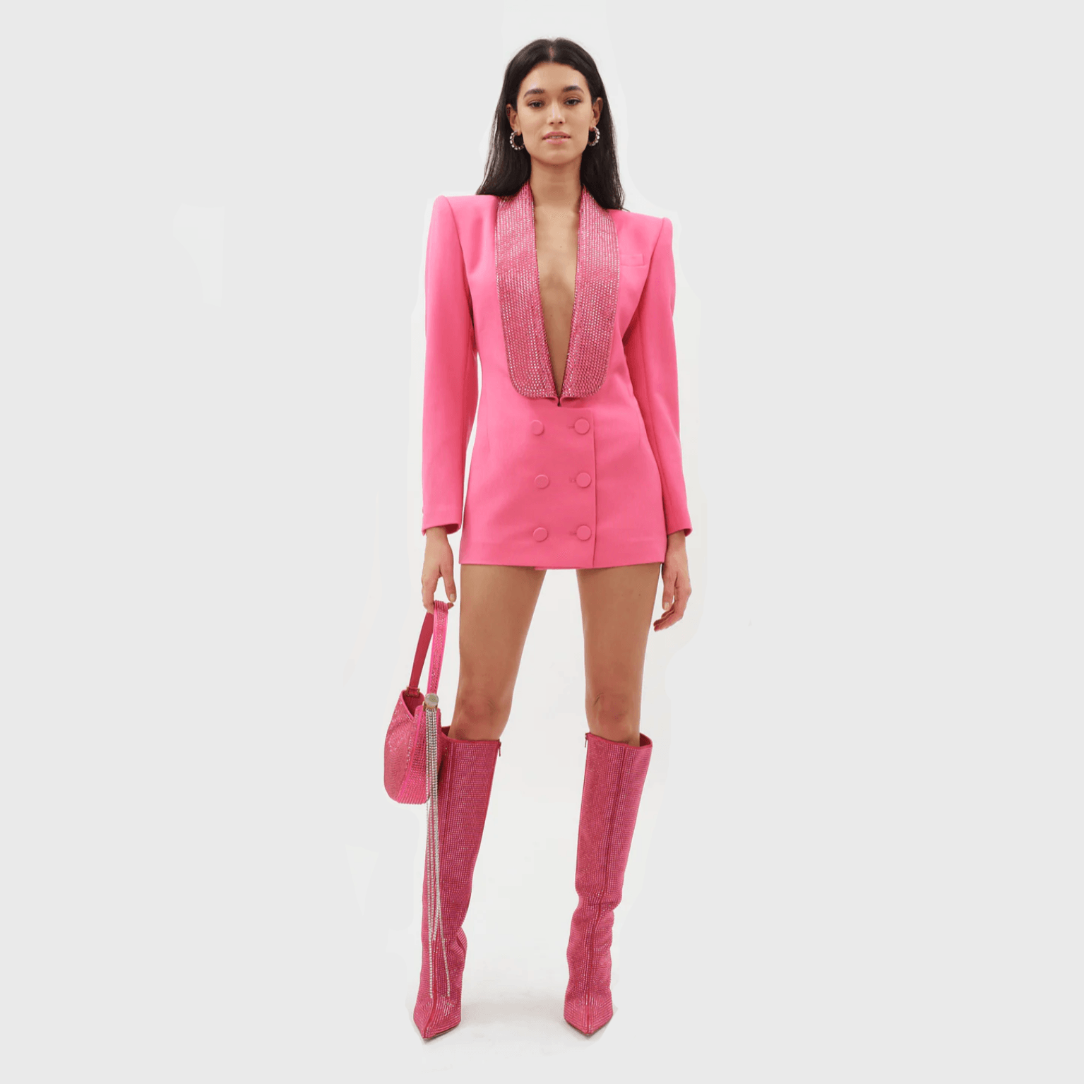 Dazzling Affair Crystal Embellished Cutout Mini Dress