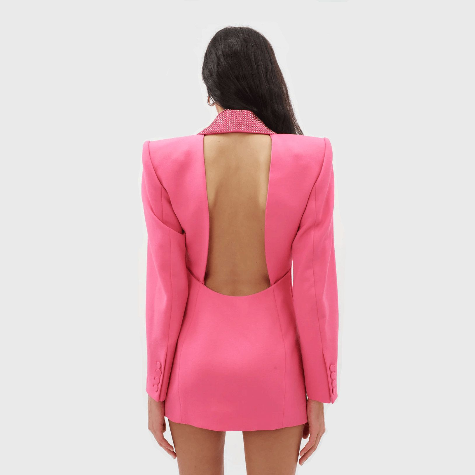 Dazzling Affair Crystal Embellished Cutout Mini Dress
