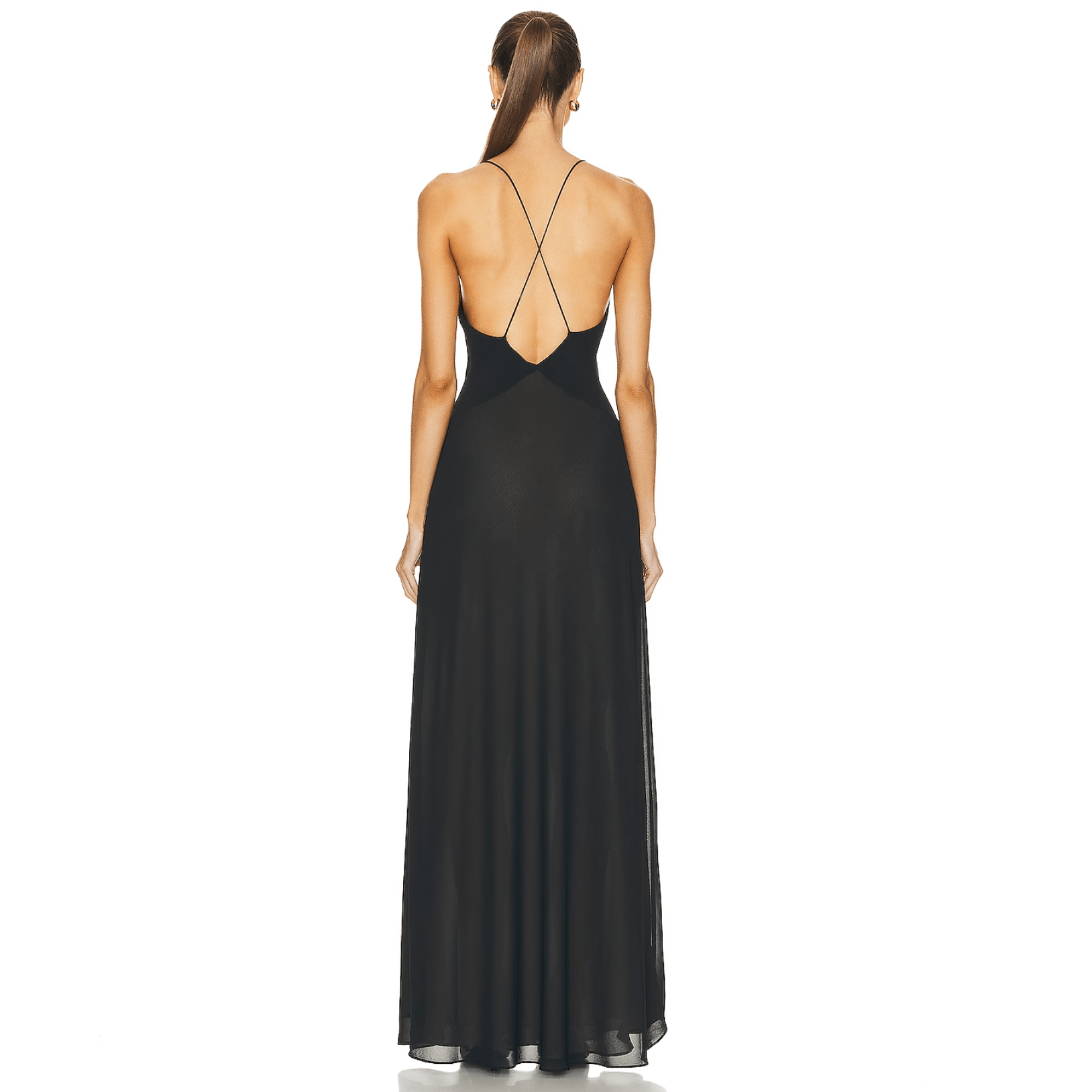 Flawless Fit Deep V-Neck Maxi Dress